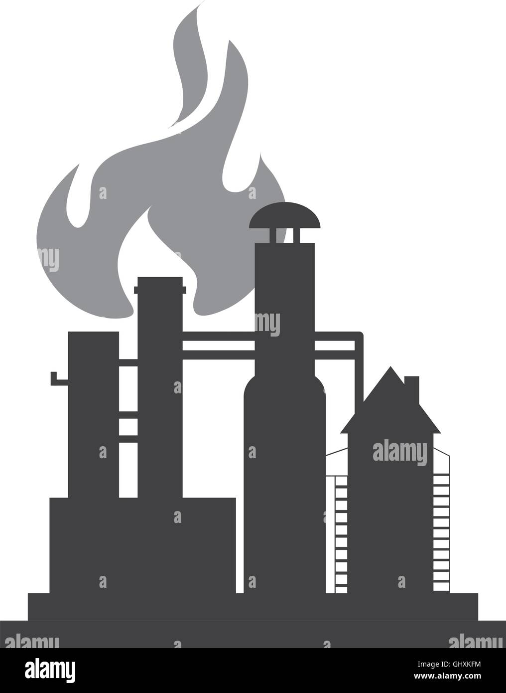 oil refinery icon Stock Vector Image & Art - Alamy