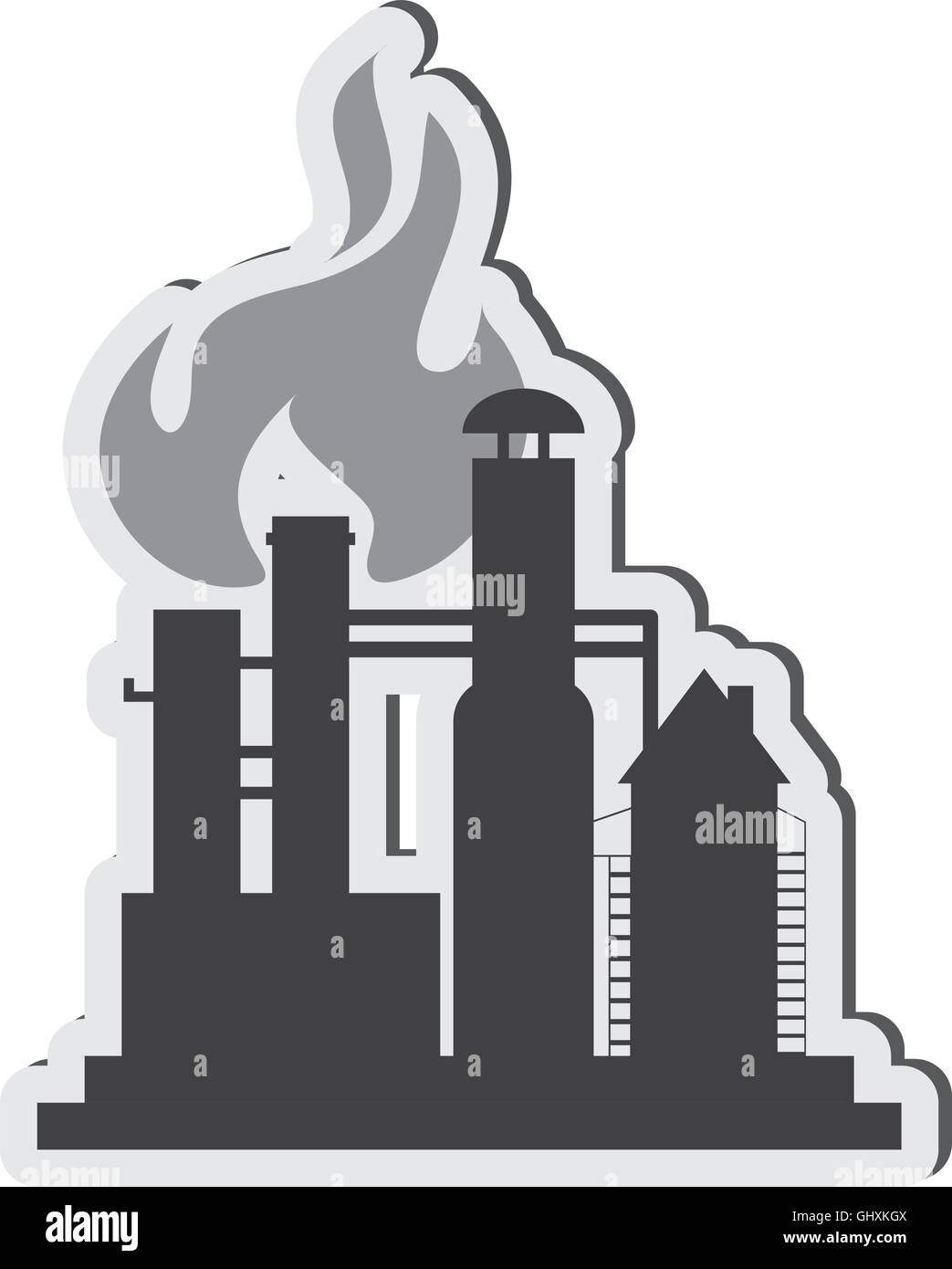 oil refinery icon Stock Vector Image & Art - Alamy