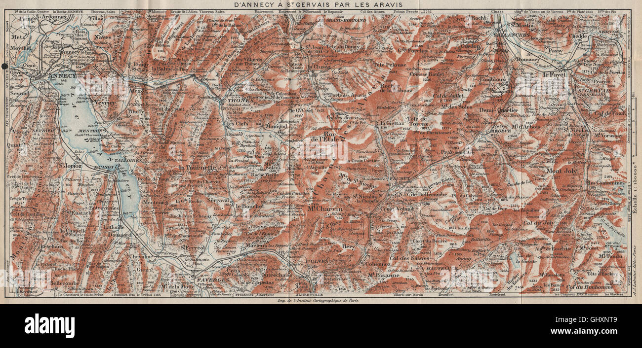 ANNECY LES ARAVIS ST-GERVAIS. La Clusaz Megève St Gervais. Savoie, 1920 ...