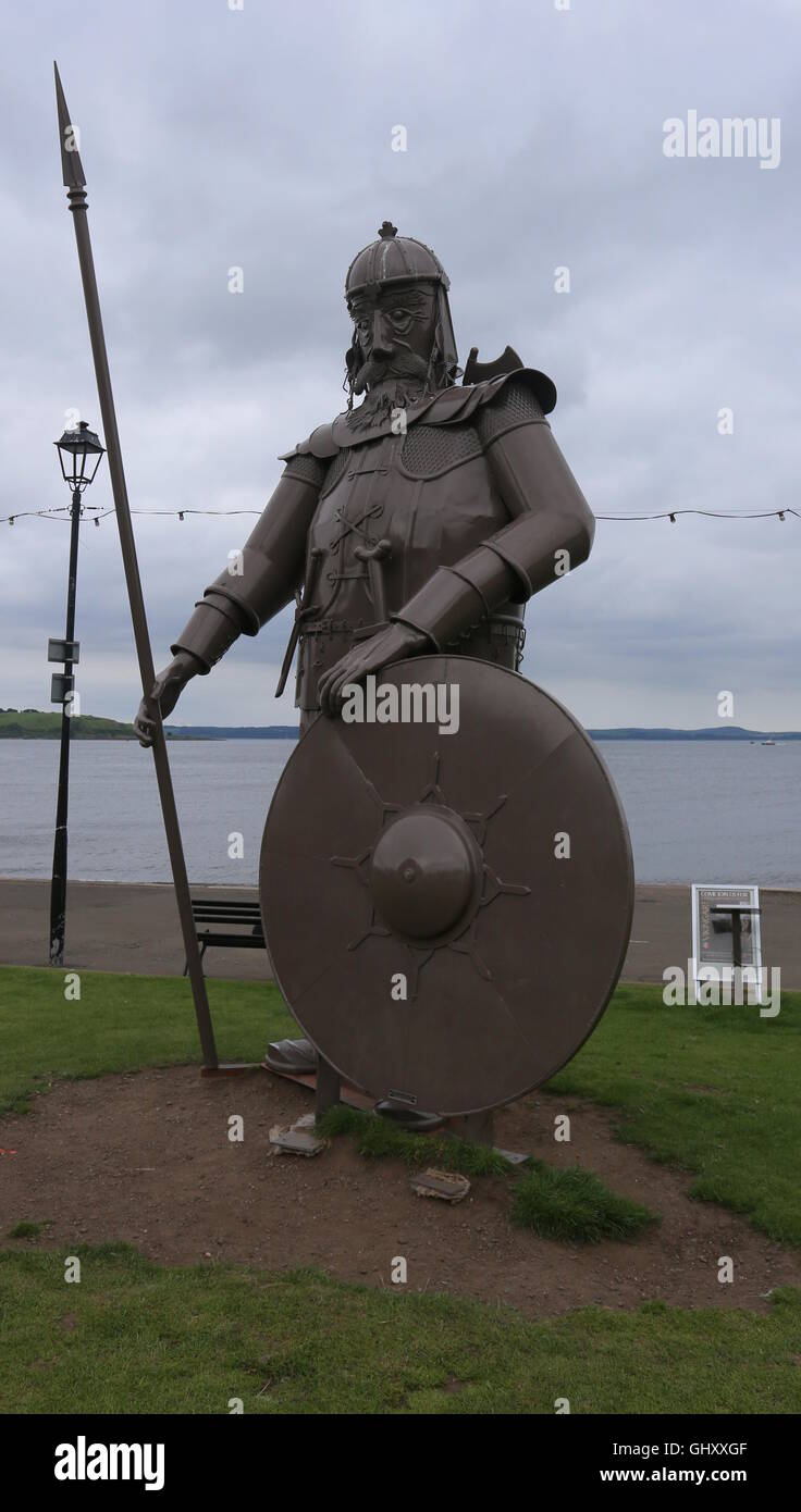 Viking sculpture Largs Scotland August 2016 Stock Photo Alamy