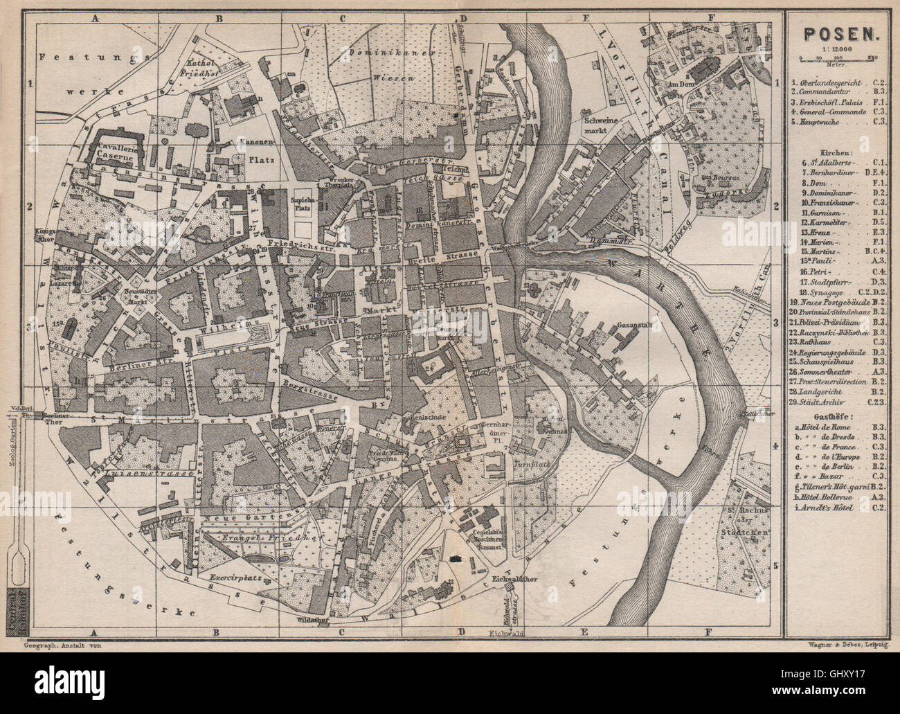 Urban plan Poznan Poland