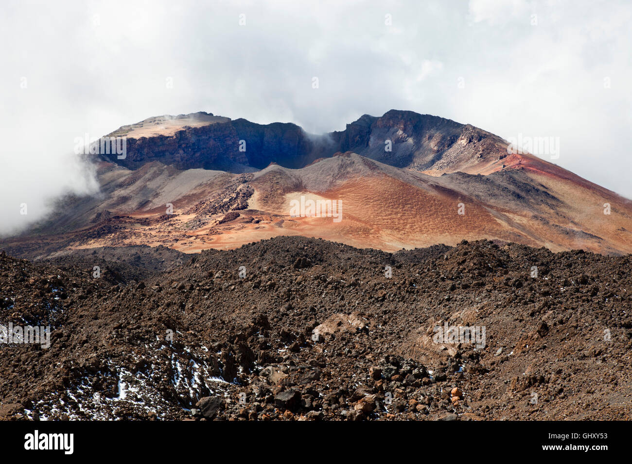 El Pico Viejo volcano, Tenerife island, Canary archipelago, Spain, Europe Stock Photo
