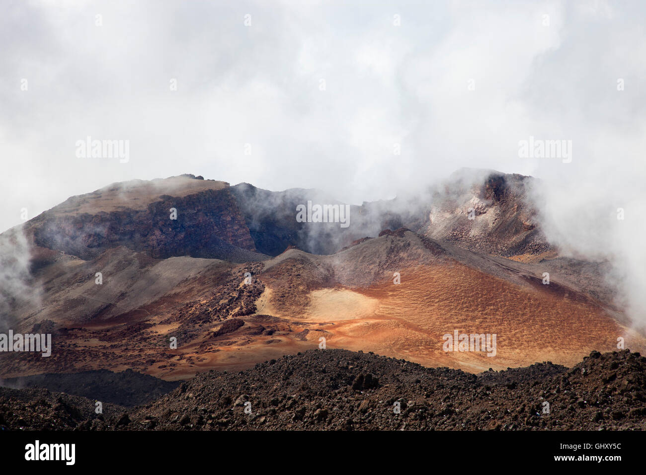 El Pico Viejo volcano, Tenerife island, Canary archipelago, Spain, Europe Stock Photo