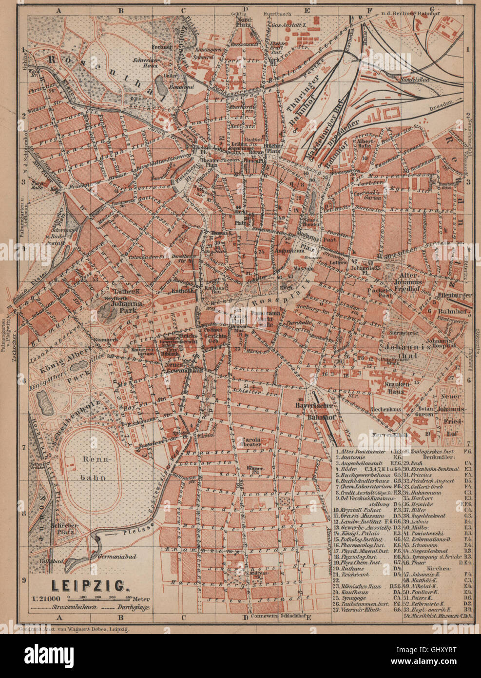 HANNOVER antique town city stadtplan I Hanover Lower Saxony karte 1900 map 