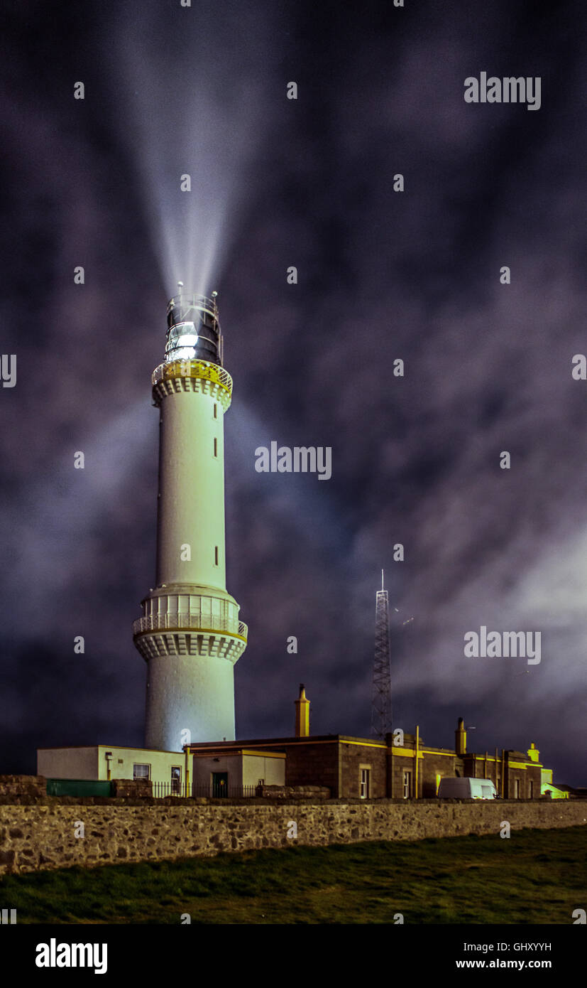 Gridlines Lighthouse, Aberdeen, Scotland Stock Photo