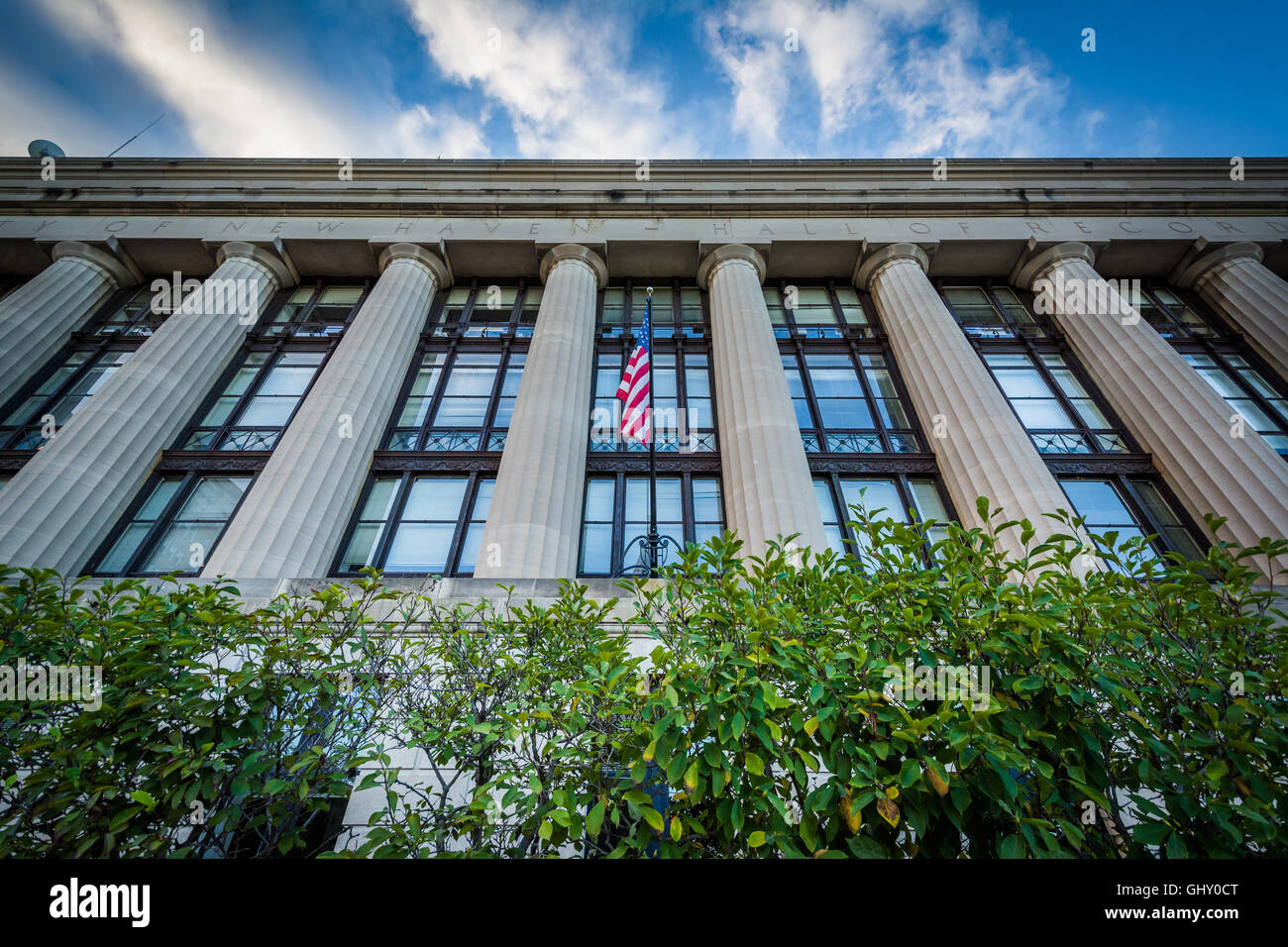 The Hall of Records Building, in downtown New Haven, Connecticut Stock