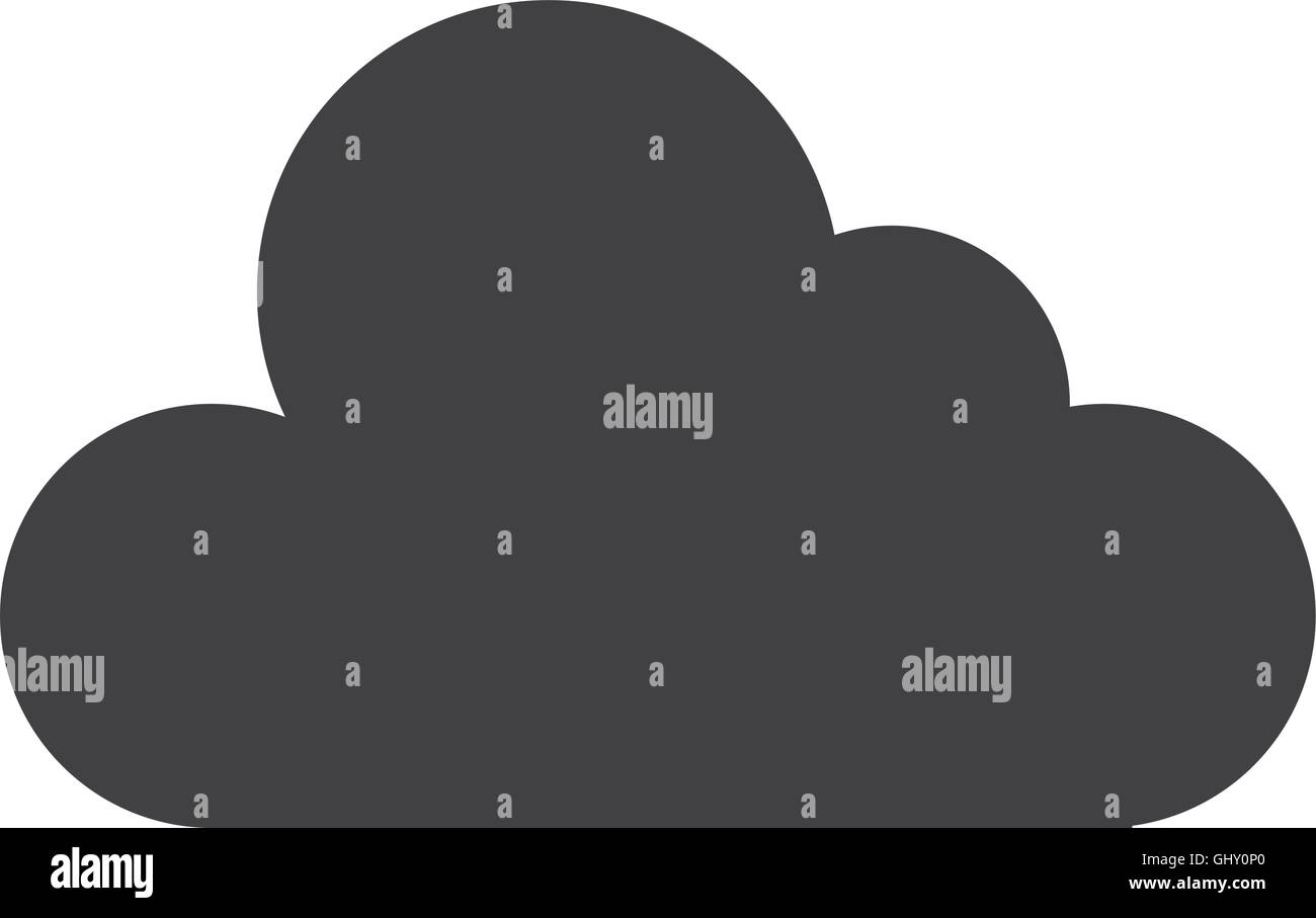 cloud weather symbol isolated icon Stock Vector Image & Art - Alamy