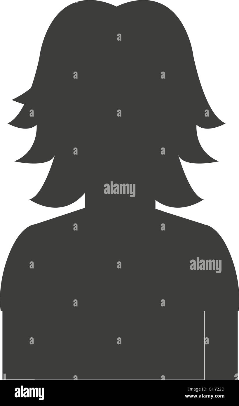 woman female silhouette icon Stock Vector Image & Art - Alamy