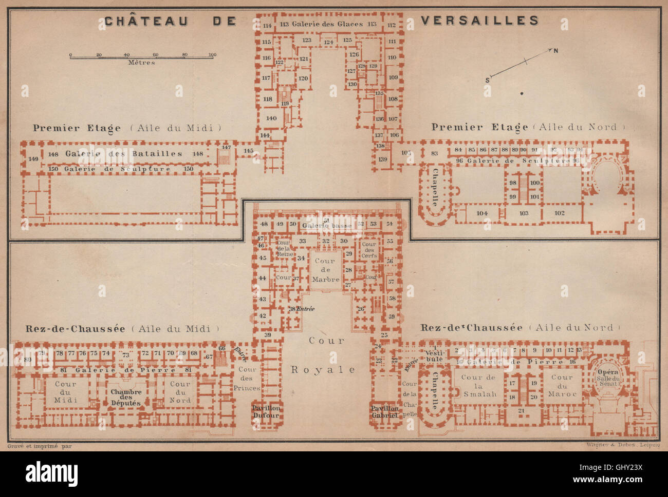 Chateau De Versailles Premier Etage Rez De Chaussee Floor Plans