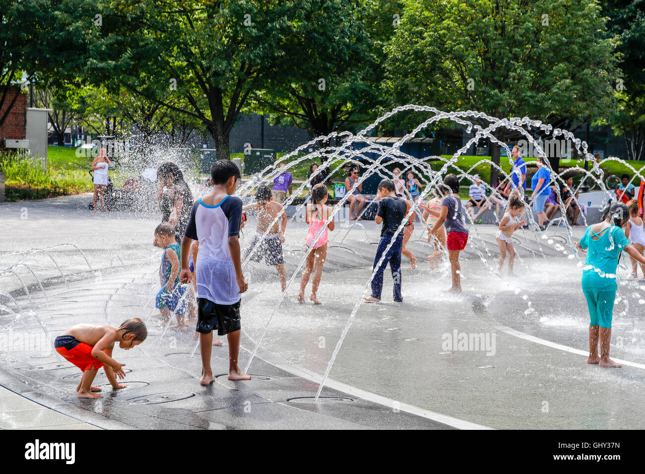 Polk Brothers Fountain. Navy Pier, Chicago, Illinois Stock Photo Alamy