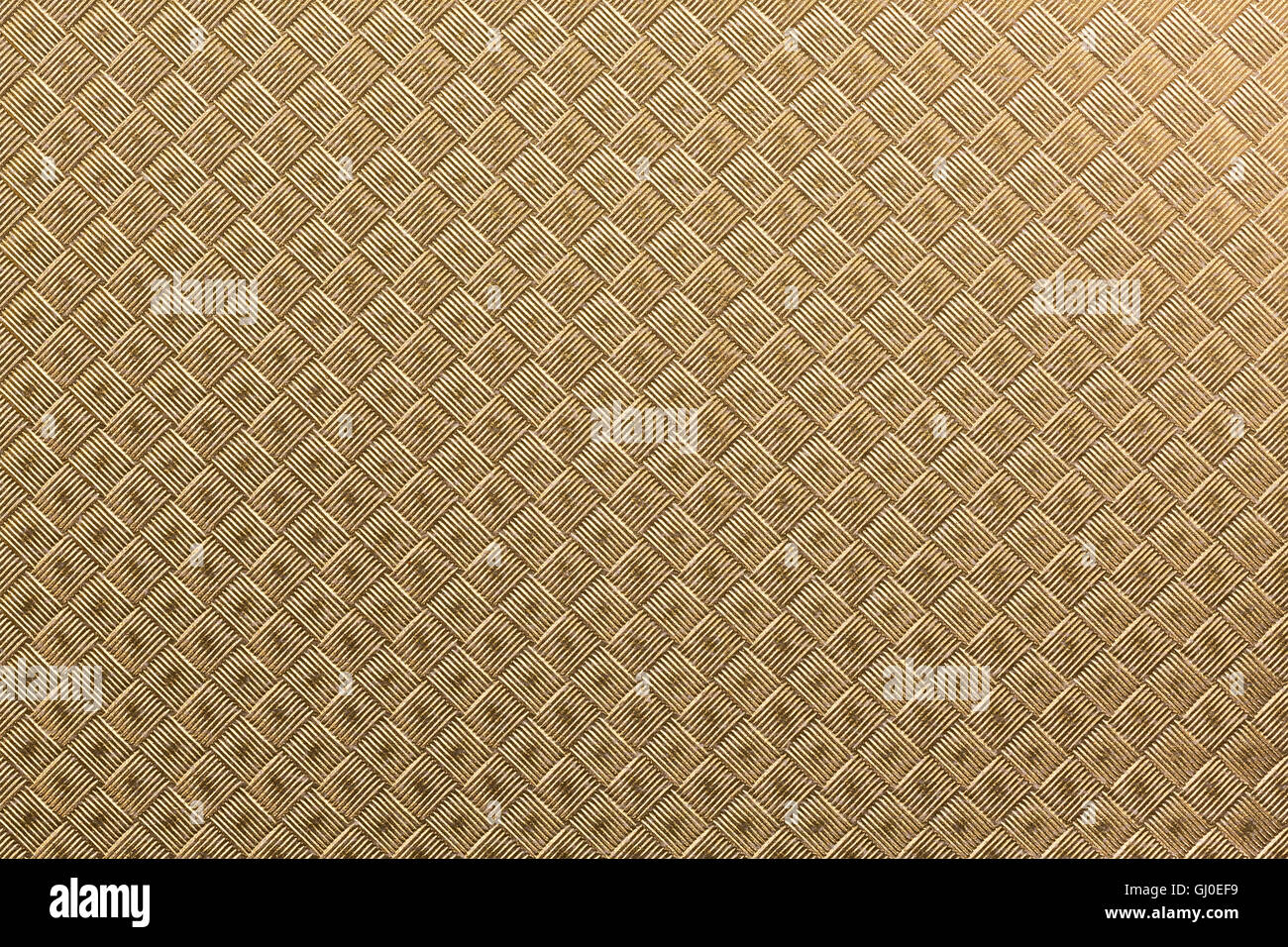 Seamless golden paper textured with rhombs Stock Photo