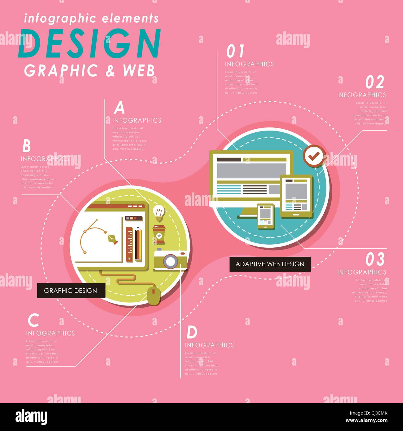 Adaptive Layout Design Infographic Adaptive layout Stock Vector Images - Alamy