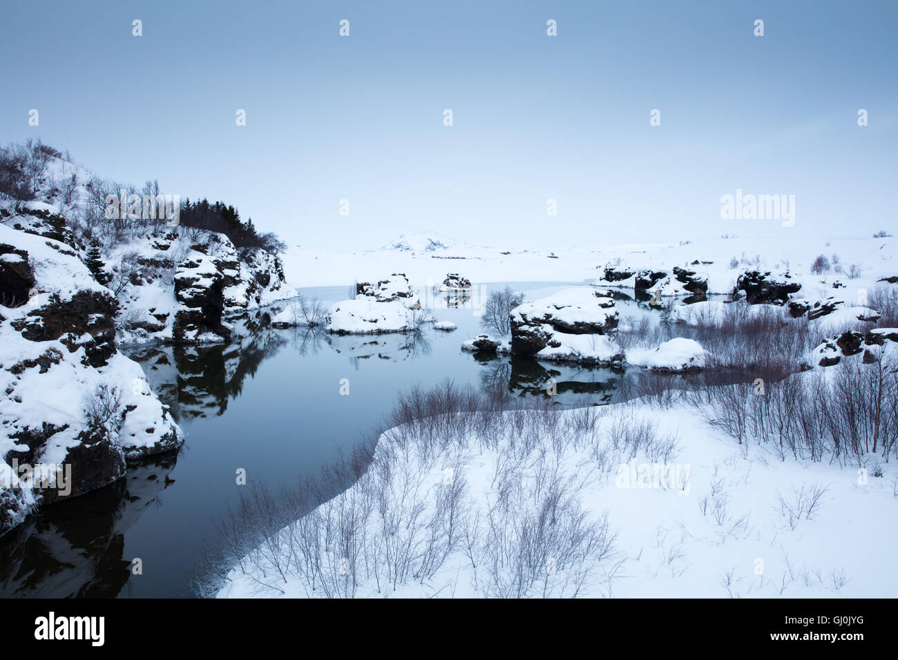 Mývatn, north eastern Iceland Stock Photo