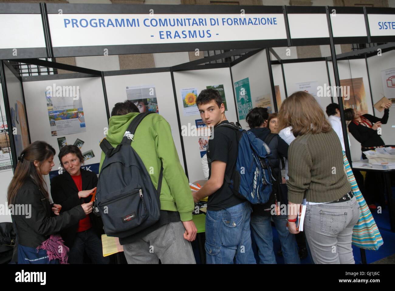 State University of Milan (Italy), open doors day for educational guidance Stock Photo