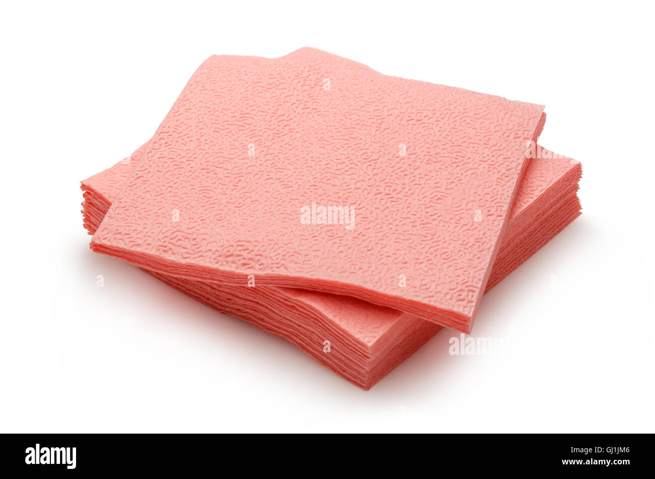 Stack of new disposable paper table napkins Stock Photo Alamy