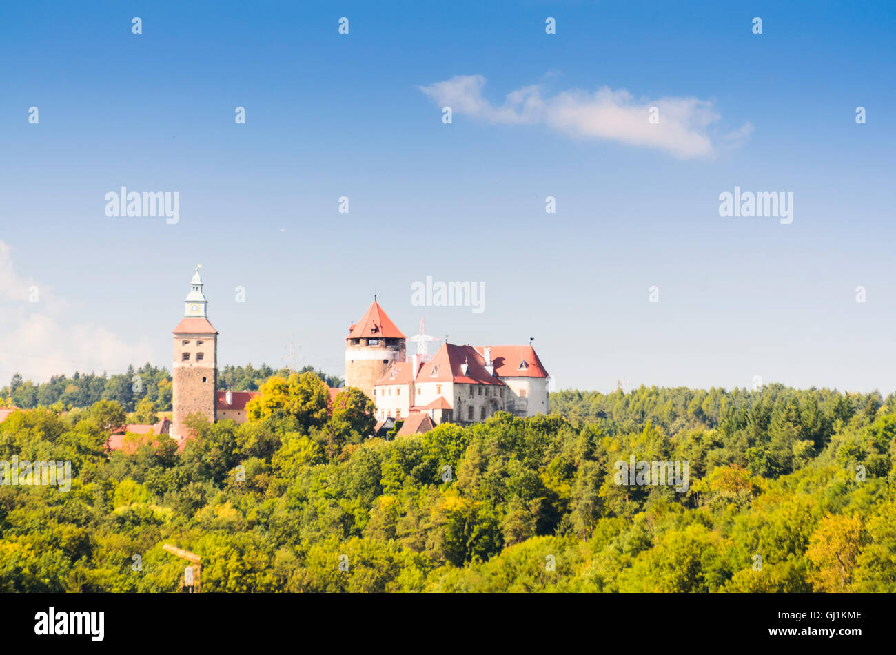Stadtschlaining: Schlaining Castle, Austria, Burgenland, Stock Photo