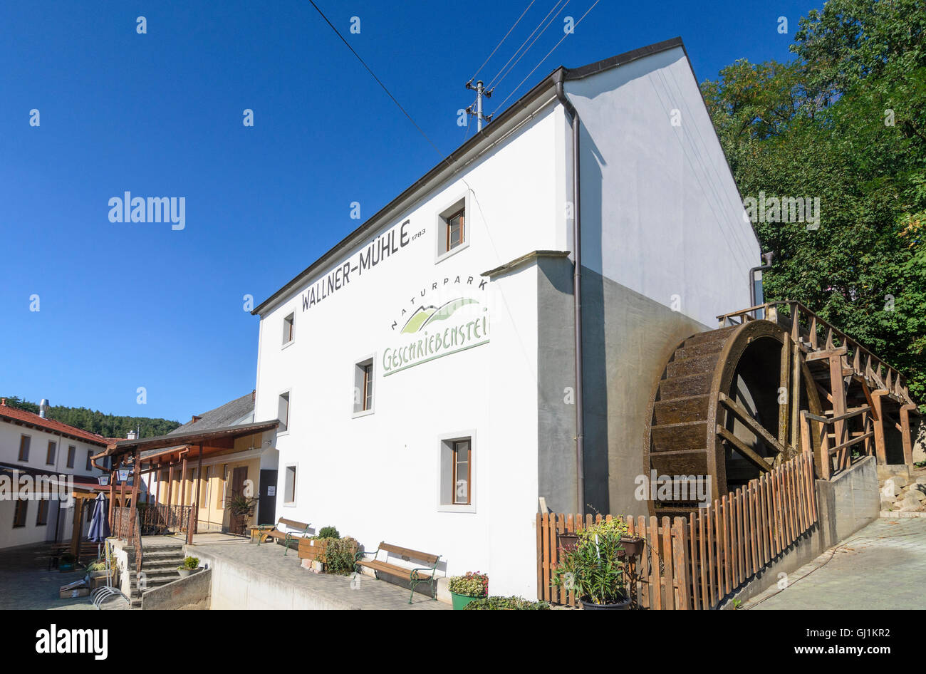Markt Neuhodis: Wallner Mill in Nature Park Geschriebenstein, Austria, Burgenland, Stock Photo