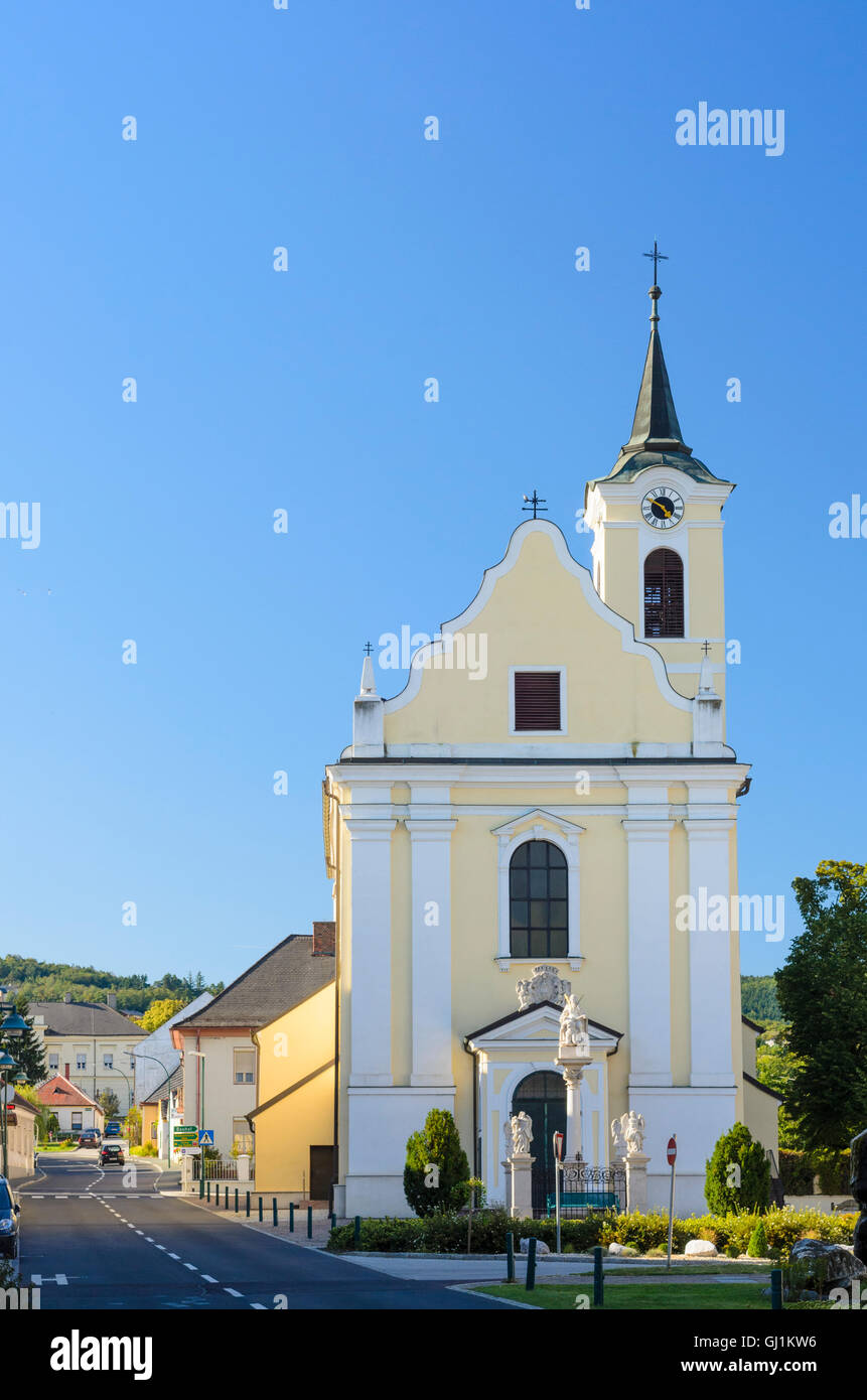 Rechnitz: St. Catherine's Church, Austria, Burgenland, Stock Photo