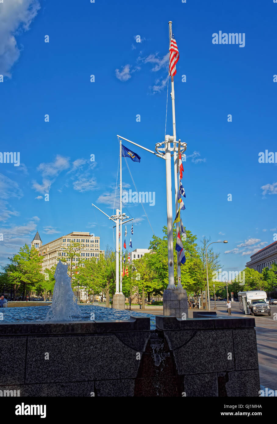 United States Navy Memorial is located in Washington D.C., USA. The