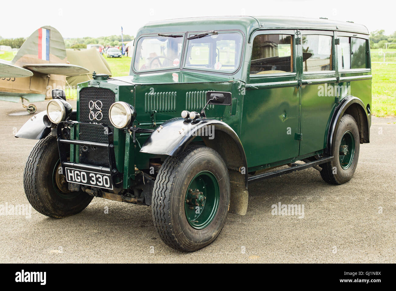 Ex-BBC Humber Heavy Duty utility vehicle used in WWII for war correspondents mobility in theatre Stock Photo