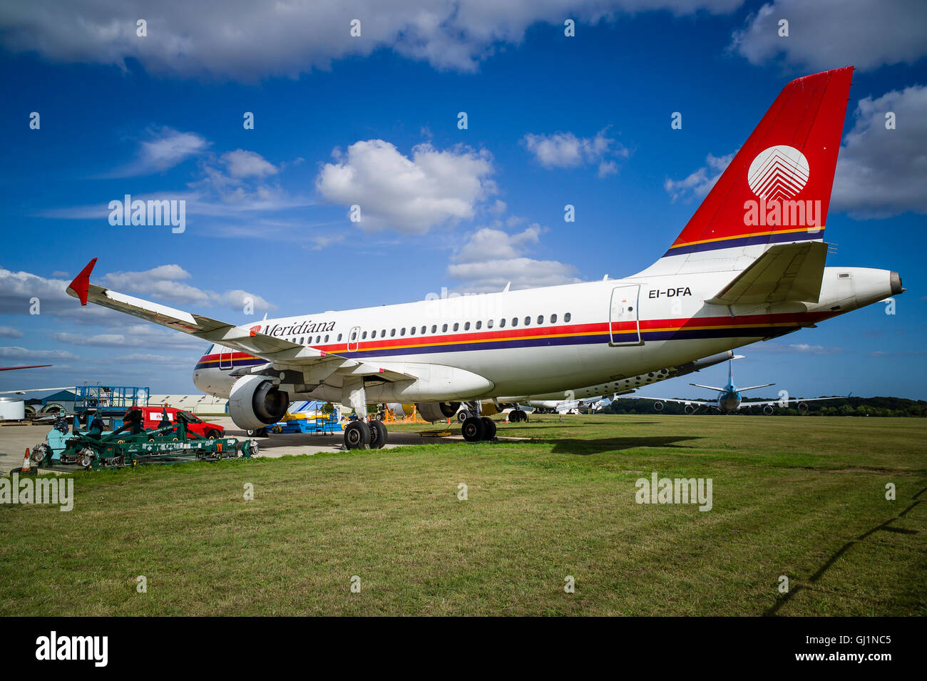 EX-Meridiana Airbus at Kemble for scrapping Stock Photo