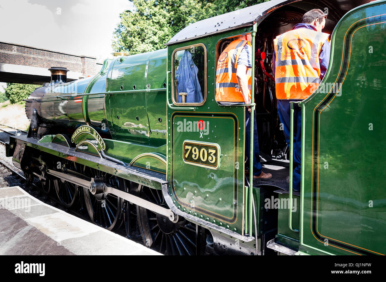 A Driving Experience Course special steam train on the Gloucestershire