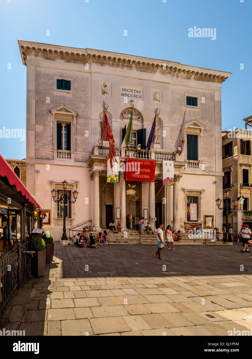 Teatro La Fenice, opera house in Venice, Italy. Stock Photo