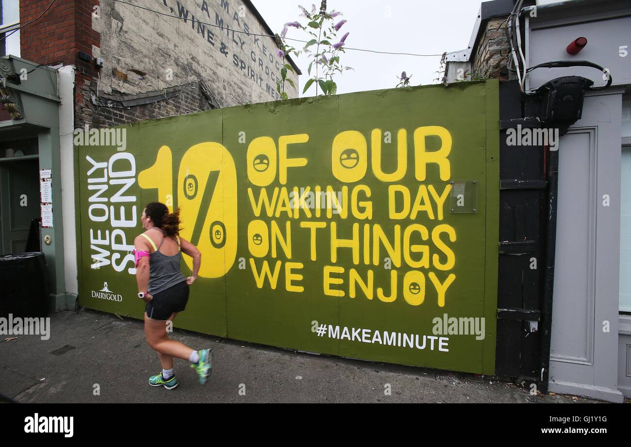 A mural in Dublin's city centre which forms part of a Dairygold