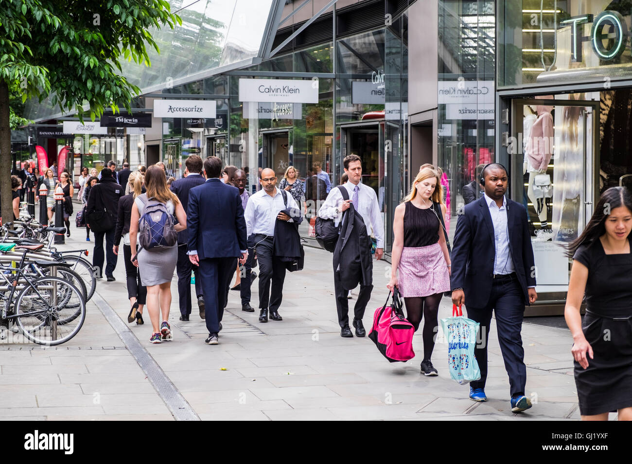 Street scene, Cheapside, City of London, England, U.K Stock Photo - Alamy