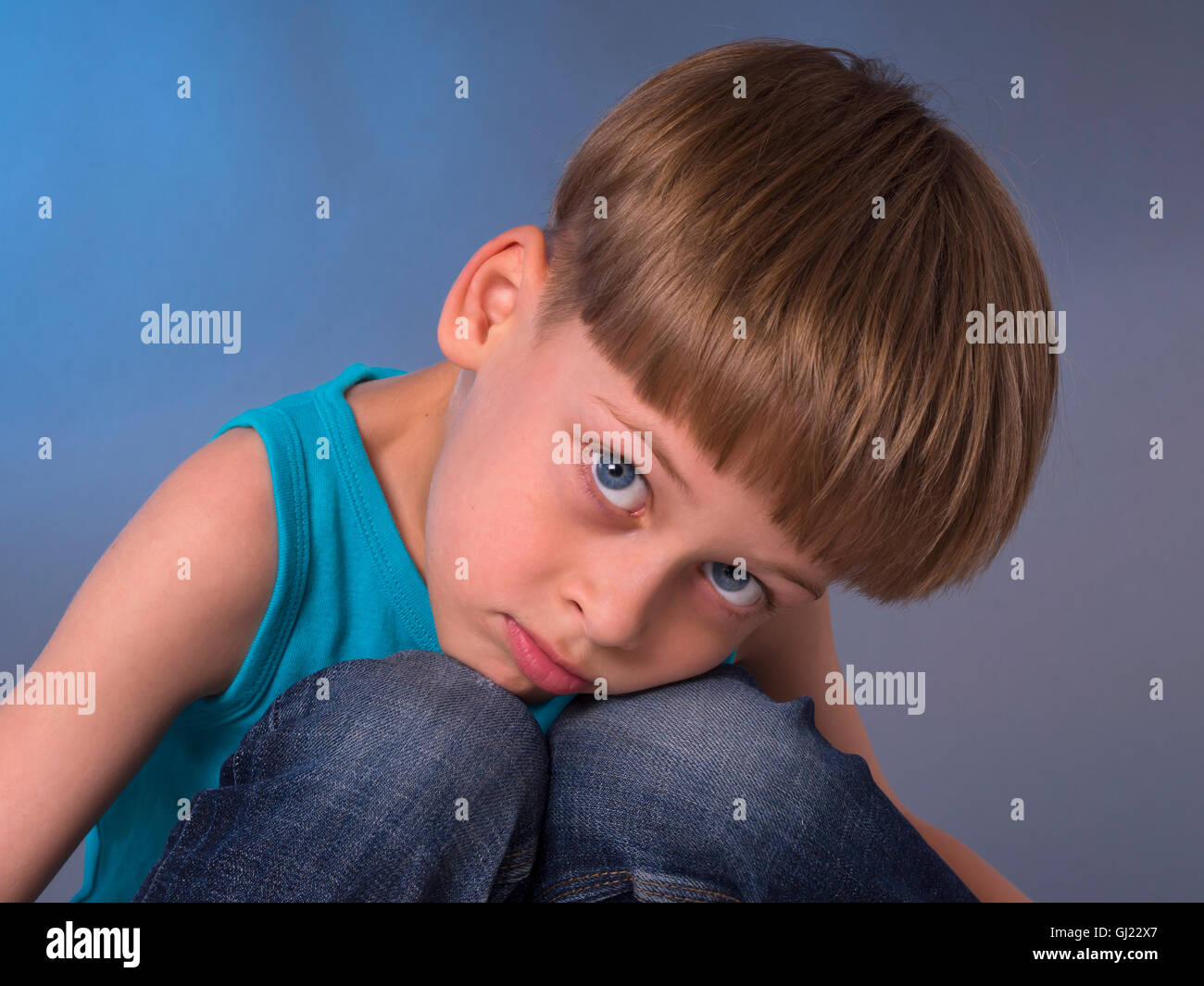 portrait of a cute boy Stock Photo
