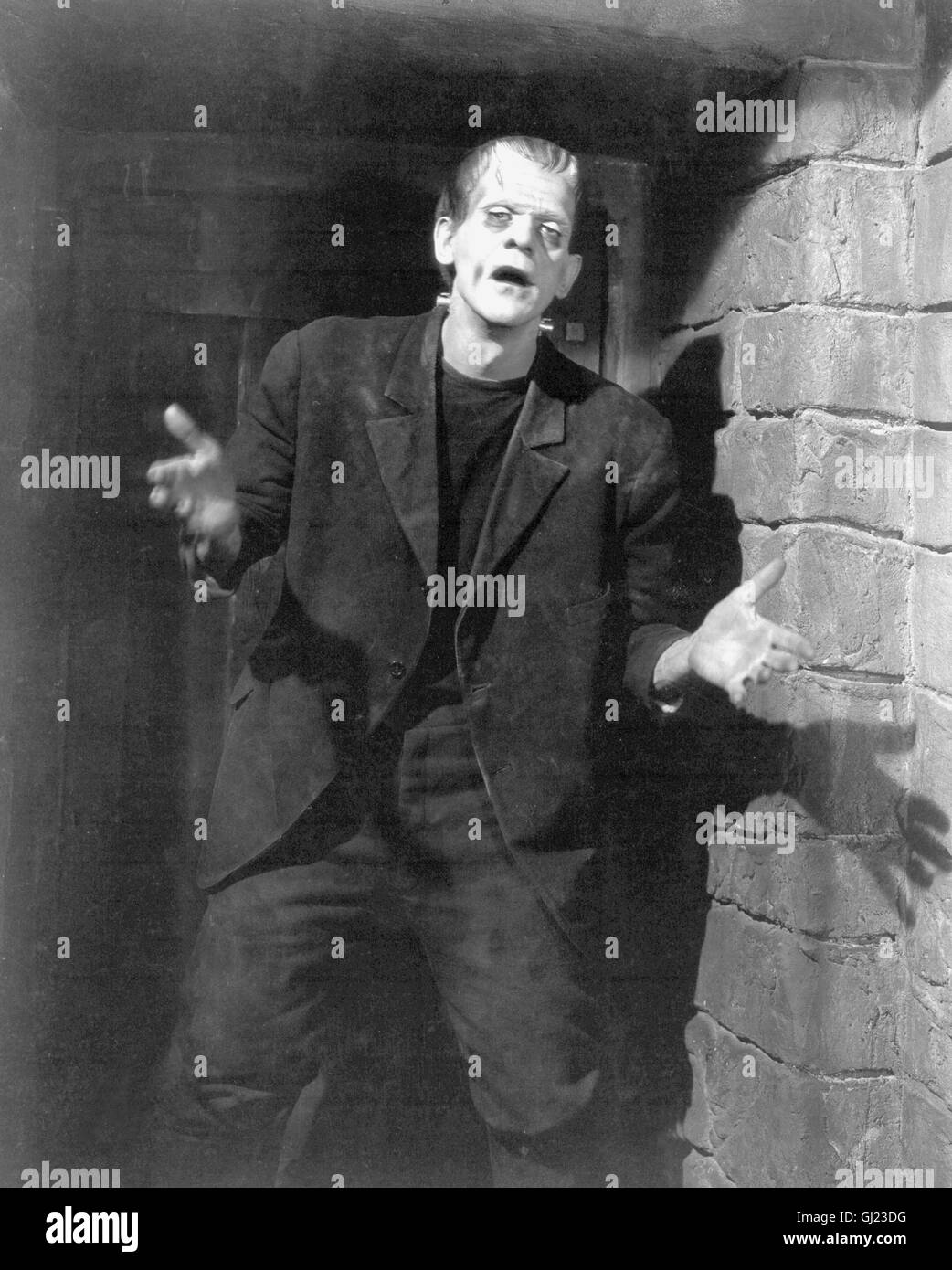 Frankenstein USA 1931 Regie: James Whale Szene: Das Monster (BORIS KARLOFF) Stock Photo