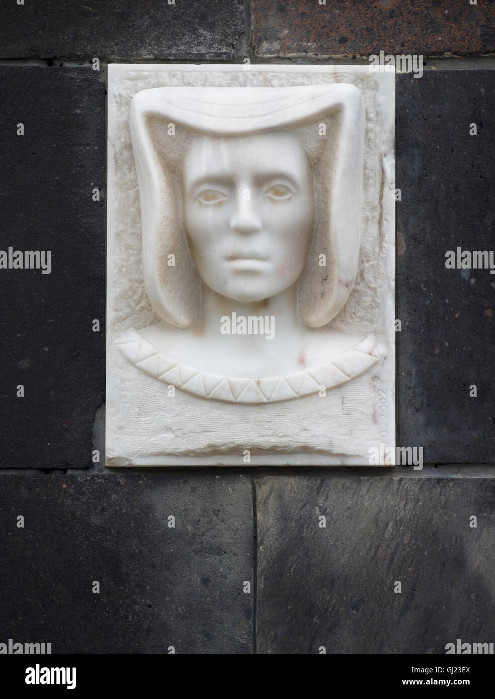Portrait of an Original Settler to the Azores. Carved from marble in