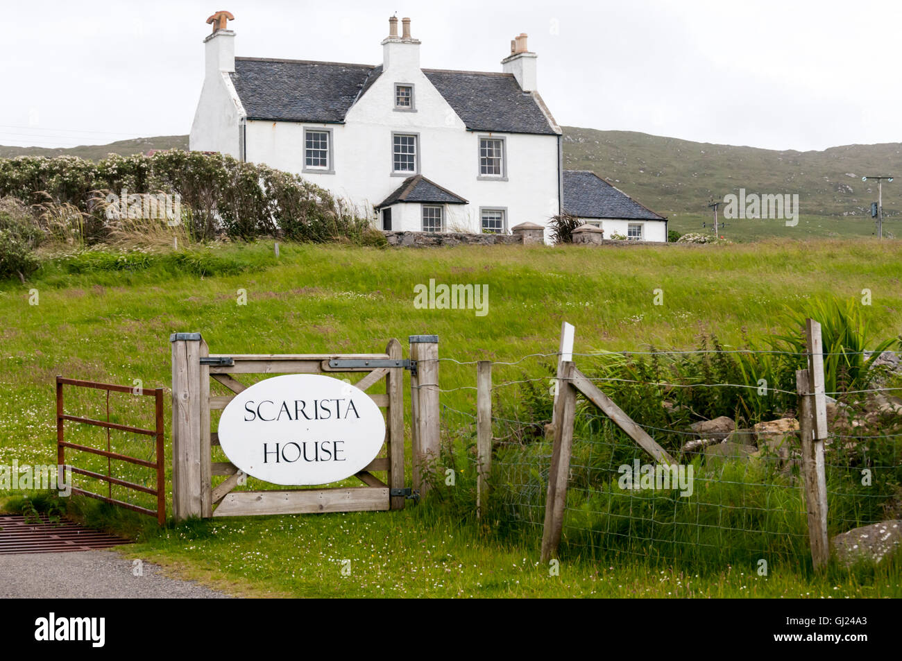 Scarista House hotel and restaurant on the Isle of Harris, Outer Hebrides. Stock Photo