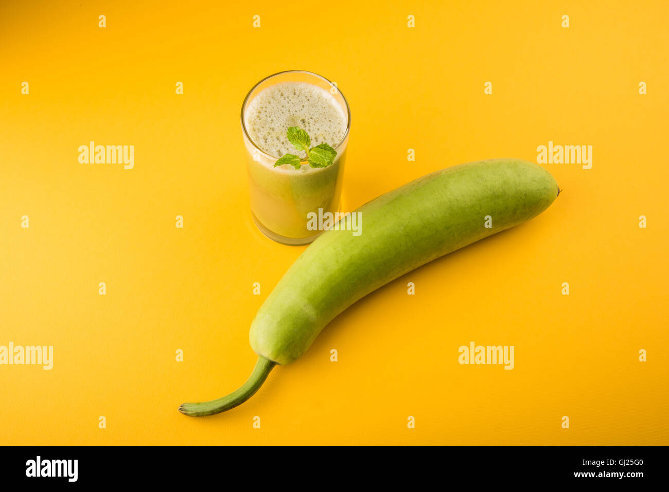 Juice of bottle gourd or lauki juice or Lagenaria siceraria juice