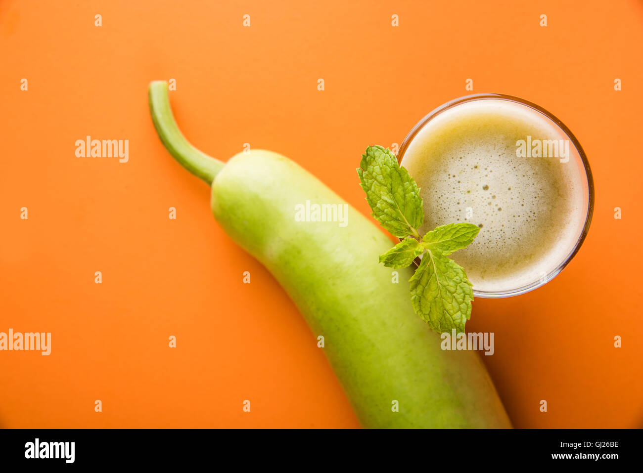 Juice of bottle gourd or lauki juice or Lagenaria siceraria juice