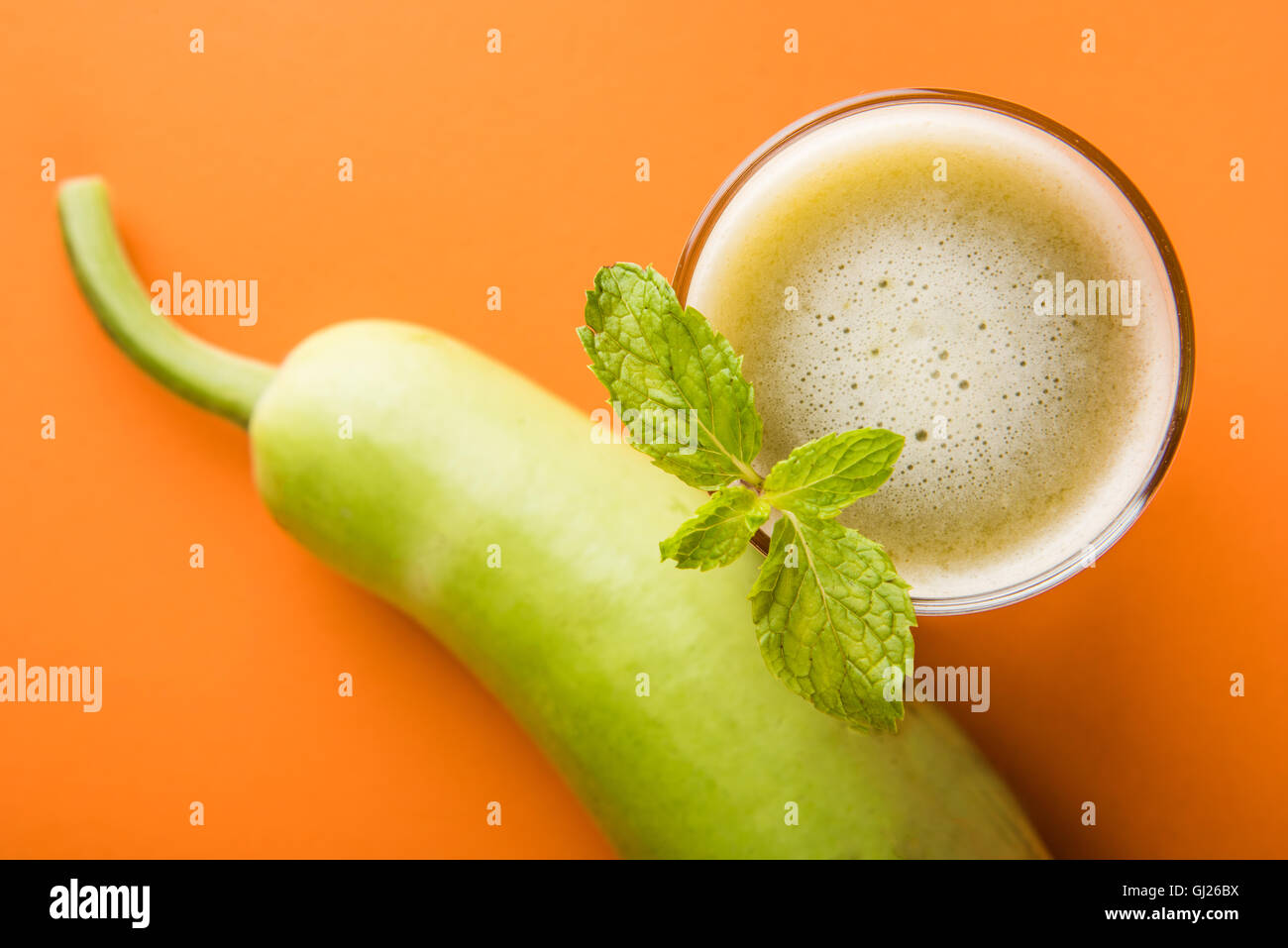 Juice of bottle gourd or lauki juice or Lagenaria siceraria juice