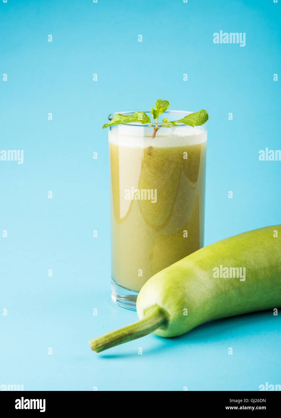 Juice of bottle gourd or lauki juice or Lagenaria siceraria juice