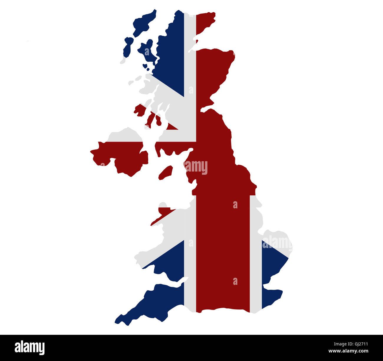 map of great britain with flag Stock Photo - Alamy