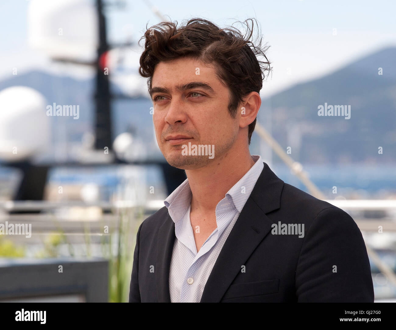 Actor and producer Riccardo Scamarcio at the Pericle (Pericle Il Nero) film photo call at the 69th Cannes Film Festival 2016 Stock Photo