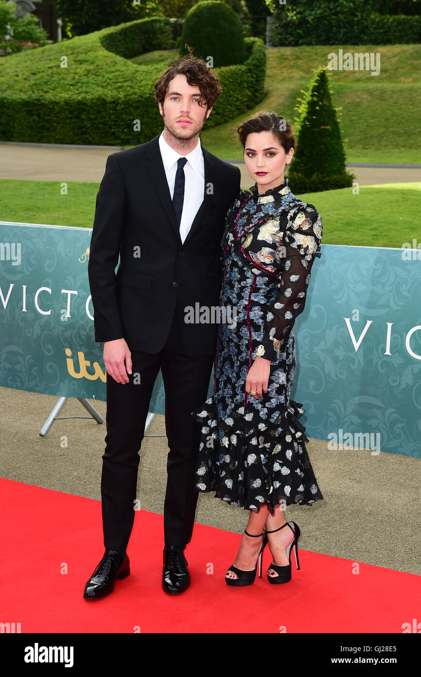 Tom Hughes and Jenna Coleman attending the world premiere screening of