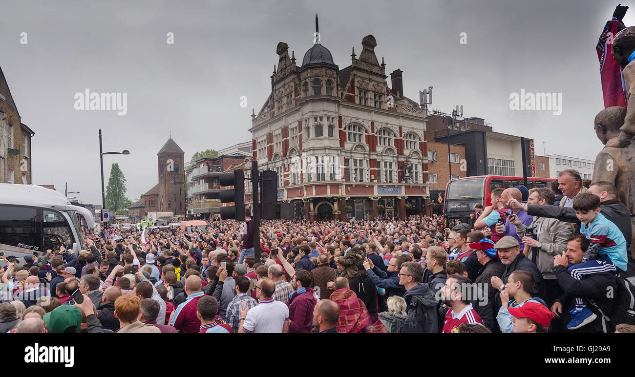 Final game at Upton Park Stock Photo