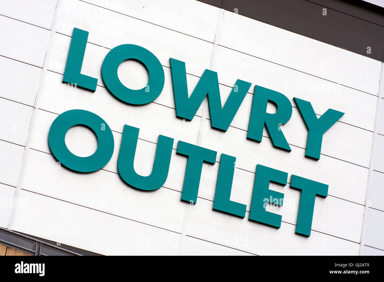 Lowry Outlet Sign Stock Photo