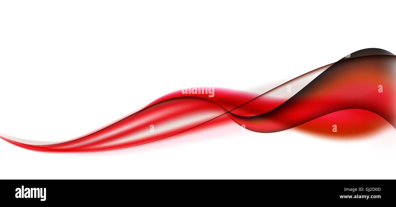 Abstract Wave on White Background. Vector Illustration Stock Vector ...