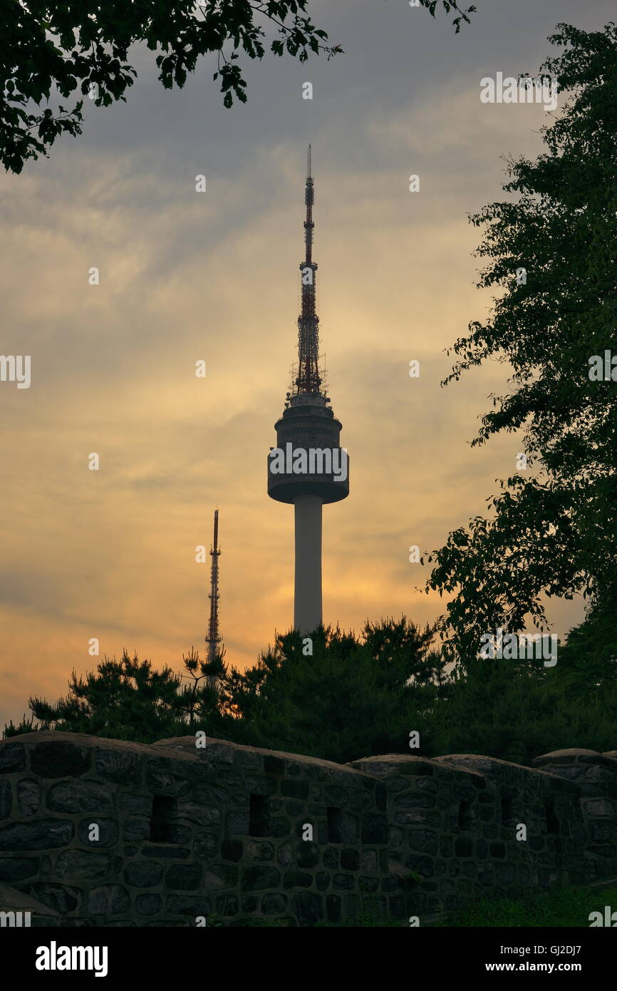 N Seoul Tower, Namsan Park, Seoul Stock Photo