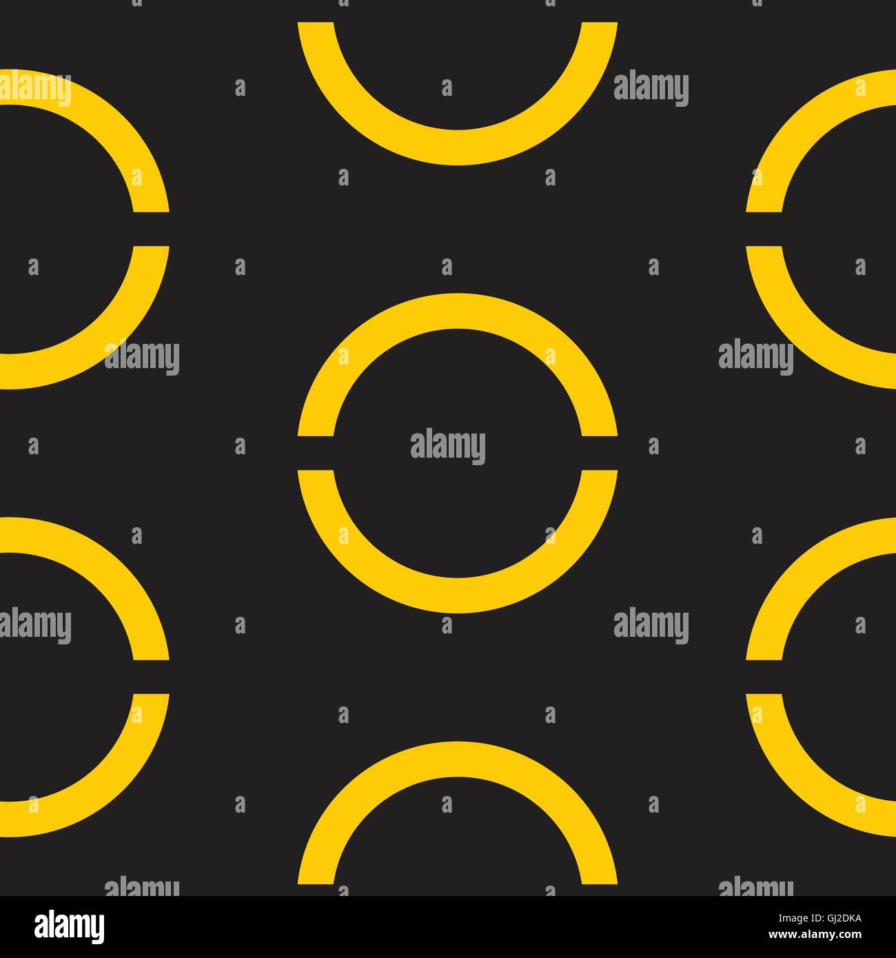 Seamless geometric yellow background. Vector illustration Stock Vector