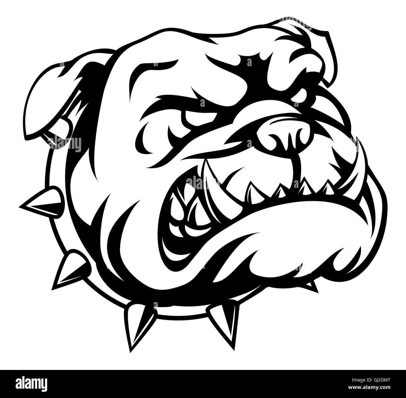 Cartoon bulldog Black and White Stock Photos & Images - Alamy