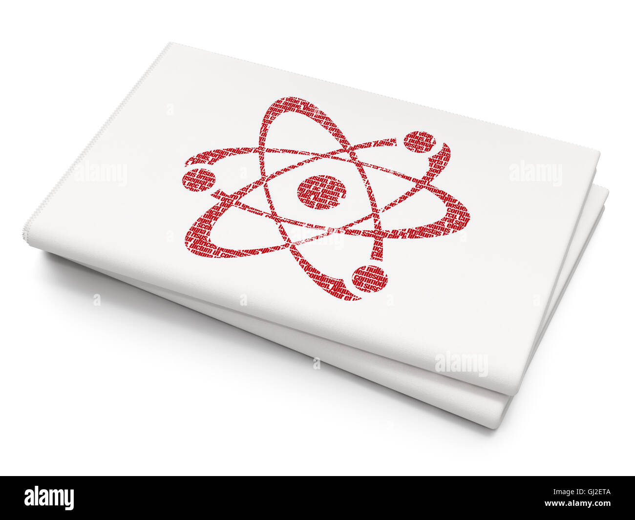 Science concept molecule on blank newspaper background stock photo alamy