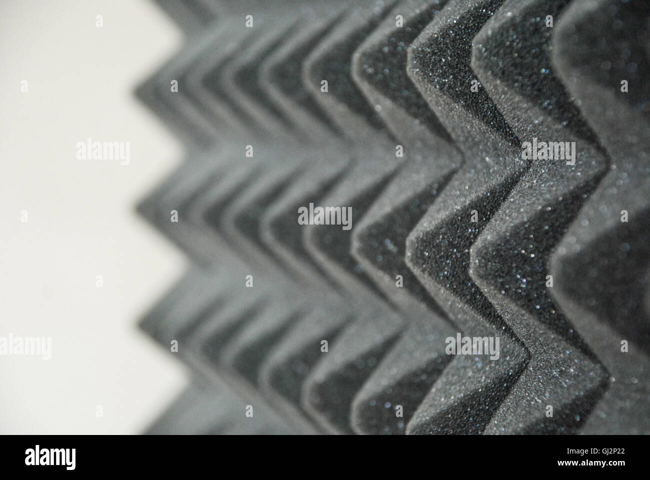 sound absorbing panel from gray foam rubber Stock Photo Alamy