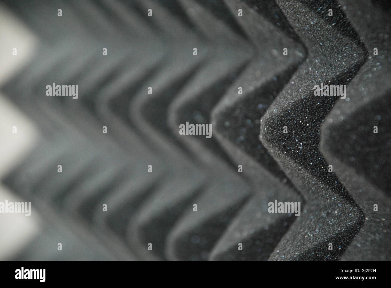 Sound absorbing panel from gray foam rubber Stock Photo Alamy