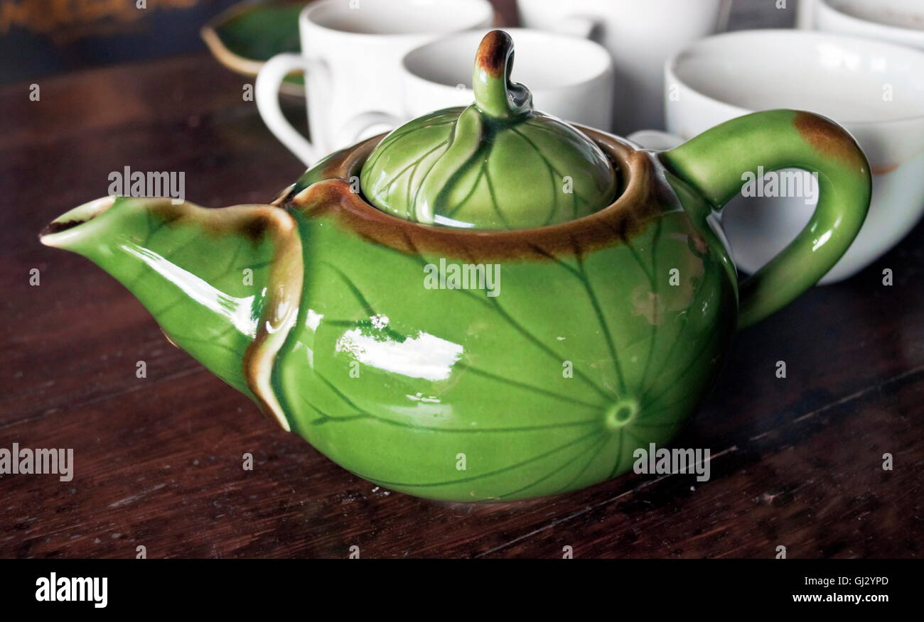 Tea concept white teapot hi-res stock photography and images - Alamy